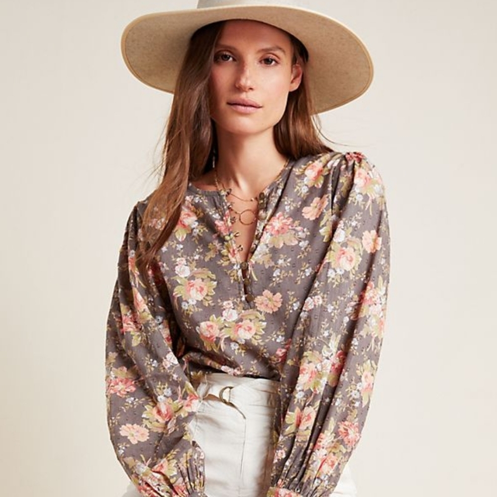 Anthro "Michaela Peasant Blouse" - Picture 2 of 4